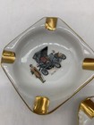Vintage Mini 3   x3    Square Ash Tray Excellent Condition Lot Of 3 Antique Decor