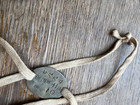 Ww2 Japanese Dog Tag Cord   Aged   7mm    Cord Only