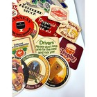 Lot Of 50 Random Vintage Beer Coasters Mostly 1970s Mixed Breweriana Bar Decor