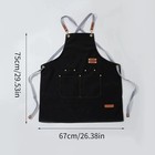Heavy Duty Canvas Kitchen Chef Cooking Apron Cross-back Adjustable Bib Work Bbq