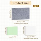 3 Pcs Leather Craft Punch Pad Hole Punching Chisel Mat And Sound Absorbing 3pcs
