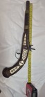 Vintage Moroccan Flintlock Pistol Prop Gun Decorative Bone Inlay Wood Metal 17  