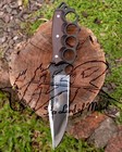 Ubr Custom Handmade High Carbon Steel Hunting Bowie Knife With Leather Sheath
