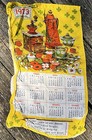 Vintage Linen Kitchen Calendar Tea Towels Ft  Years 1967-1977