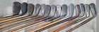 14 Antique Vintage 1920 s Many Lofts Hickory Wood Shaft Golf Clubs Bent Shafts