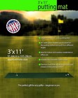3x11 Indoor Backyard Golf Putting Green Turf Training Aid Outdoor Mat Practice