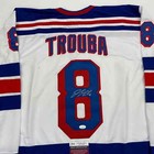 Autographed signed Jacob Trouba New York White Hockey Jersey Jsa Coa