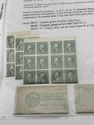 Scott  462a 5 1c Green Washington Perf 10 Booklet Pane Of 6 Mnh 1 Book Cancelled
