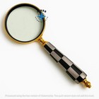 Antique Brass Heavy Magnifying Glass Vintage Magnifier Collectible Gift Item