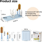 Travel Bottle Brush With Portable Bottle Drying Rack  Baby Bottle Brush For B   