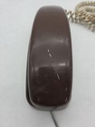 Vintage At t Trimline Phone 210 Touch Tone Push Button Corded Brown Works