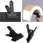 2 Pack 4-1 4  Heavy Duty Spring Clamps Clips  Black Metal Rubber Hinge Clip File