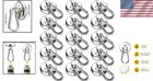 Powerful Neodymium Magnetic Hooks - 110lb Capacity  Pack Of 15 For Storage Needs
