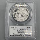 2018 W  25 Palladium Eagle Pcgs Pr70 Dcam First Strike Reagan Legacy Deep Cameo