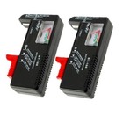 2 Pack Battery Tester Checker Monitor For Aaa Aa C D 9v   Small Batteries
