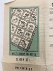 Vintage Uncut Owl Coverlet Quilt Multi Stamp Embroidery Transfer  631 Mail Order