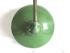Vintage Jackson Gas Station Barn Porcelain Light shade Green  White  Wall  Mount