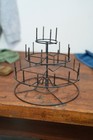 Vintage Antique Industrial Spool Thread Holder Rotating Sewing Countertop Stand