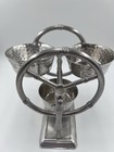 Everlast Aluminum Bamboo Ferris Wheel Condiment Server 11    Vintage 1950   s