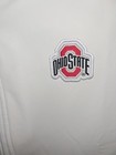 Nike Ohio State Buckeyes Full  Side Zip On-field Jacket White Osu Mens Size Lg