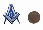  5091 Masonic Biker Patch Embroidered Iron On Mason Freemason Square Compass 