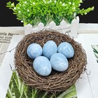 Natural Celestite Egg Polished Tumbled Stone Healing Crystal Pocket Palm Stone