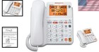 White Corded Phone With Caller Id And Answering Machine