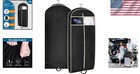 43  Travel Garment Bag With Gusset   Zipper Pocket - Breathable Suit Cover Fo   