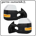 Tow Mirrors Power Heated Turn Signal Puddle Light Chrome For 2015-2020 Ford F150