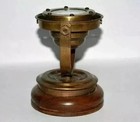 Antique Nautical Brass Gimbal Vintage Ship s Binnacle Gimballed Compass Desktop