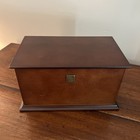 Vintage The Bombay Company Cherry Wood Keepsake Storage Box