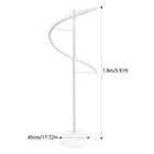 Spiral 360   Rotating Garment Rack - Floor-standing Clothes Organizer  White 1 8m
