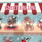 Sweet Baking Wooden Child s Puzzle Board Set 8 Pieces Cake Cupcakes Cookies New
