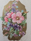Vtg Greeting Card-   Anniversary  - Floral -used 1965