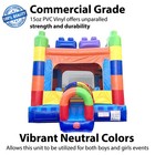 Commercial Inflatable Bounce House Building Block Castle Kids Jumper And Blower