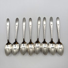 Lot Of 8 Oneida Community Grosvenor Silverplate Teaspoons 1921 Flatware - 6 1 8   