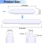 Rindion 4 Pack Toilet Paper Holder Spring Rod  White Toilet Paper Roller Replace