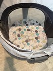 Fisher-price Portable Folding Oval Bassinet W  Canopy  Mesh Sides  Pad
