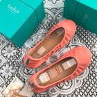 Tieks By Gavrieli Peach Poppy Blush Soft Leather Ballet Flats Women Size 7-10