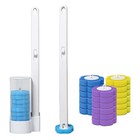 Disposable Toilet Brush Bathroom Bowl Cleaning Set Tool Replacement Heads Refill