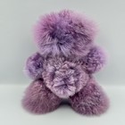 Alpaca Fur Teddy Bear Plush Purple Lovey Furry Fuzzy Soft Soothing Doll