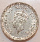 1944 India Two Annas Silver