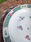 Huge 14  Chinese Antique Porcelain 19thc Famille Verte Charger Bowl Af