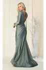 Womens Dresses For Mother Of The Bride Long V-neck Long Sleeve Mermaid Plus Size