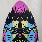 Vintage 80s 90s Vision Psycho Stick Wood Skim Boogie Skate Board 37 x 18 5  Neon
