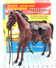 Vintage Marx Johnny West   1861a Comanche Cavalry Horse In Box Excellent Cond