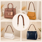 19in Leather Shoulder Bag Strap Replacement Purse Handle With Swivel Clasps
