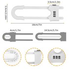 4 Packs Sliding Cabinet Locks  Baby Proofing U-shaped Child Safety Latches Ad   