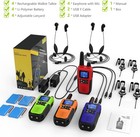 Walkie Talkies For Adults Long Range Rechargeable Blue Green Orange Red dark  