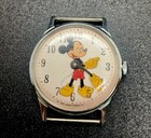 Disney Vintage Mickey Mouse Wristwatch With Red Band Pre-1968 Collectible Watch
